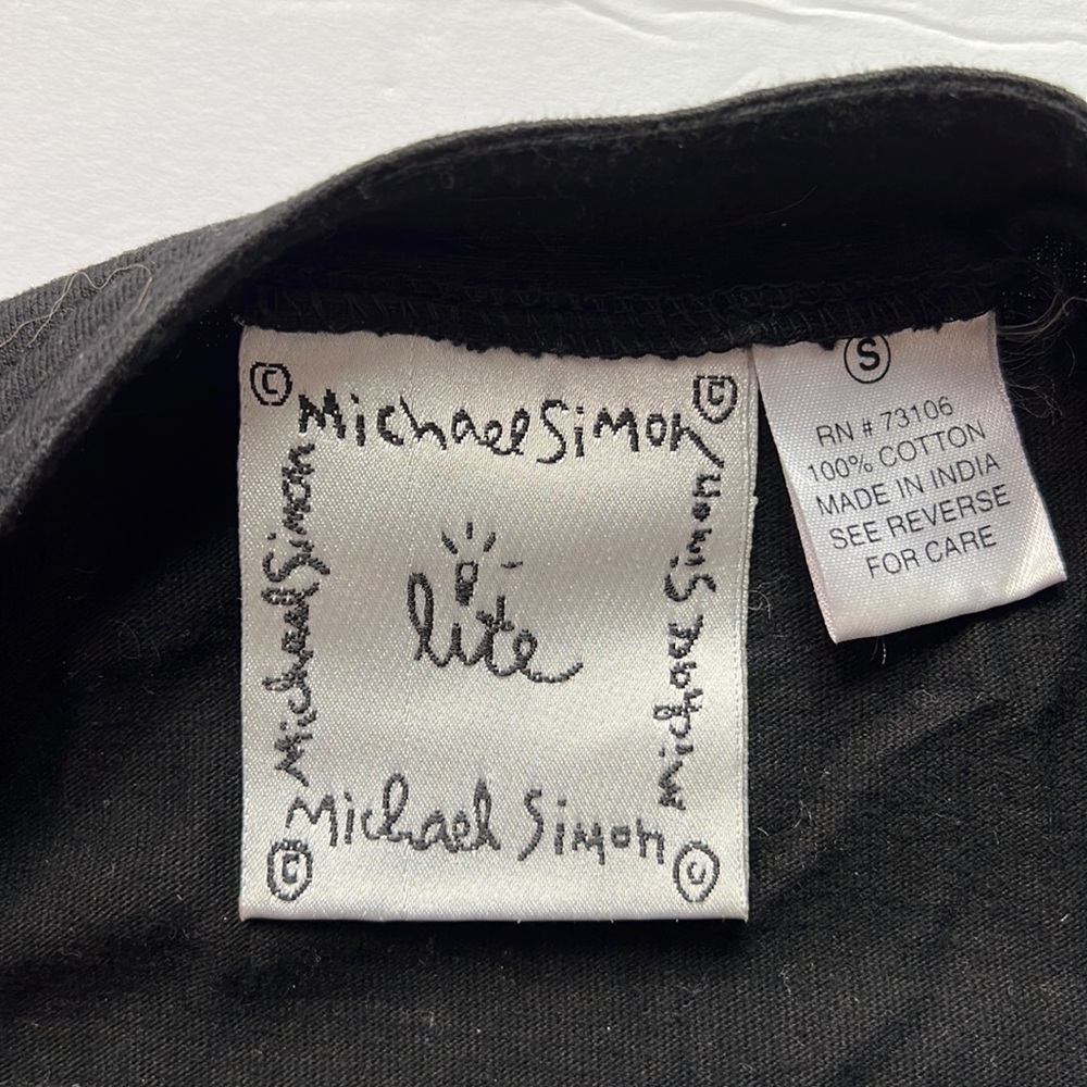 Michael Simon lite Button Cardigan embroidered flowers and flamingos sz S - Picture 5 of 8